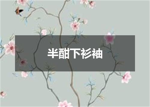 半酣下衫袖