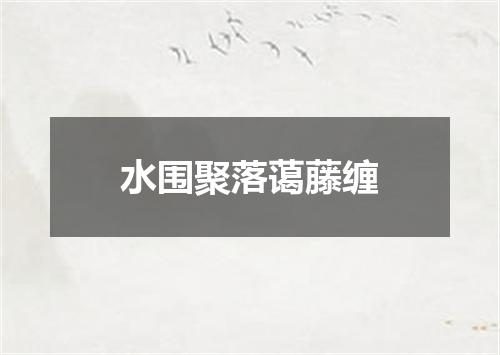 水围聚落蔼藤缠