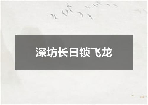 深坊长日锁飞龙