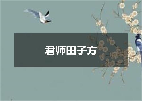 君师田子方