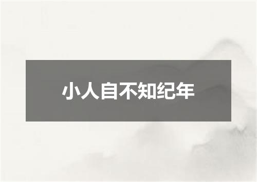 小人自不知纪年