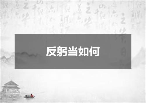 反躬当如何