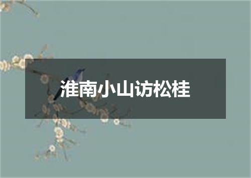 淮南小山访松桂