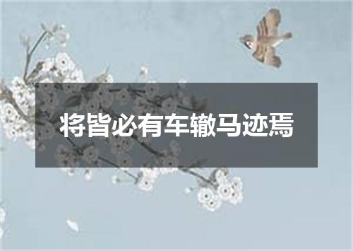 将皆必有车辙马迹焉