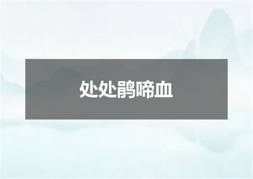 处处鹃啼血