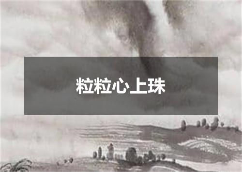 粒粒心上珠