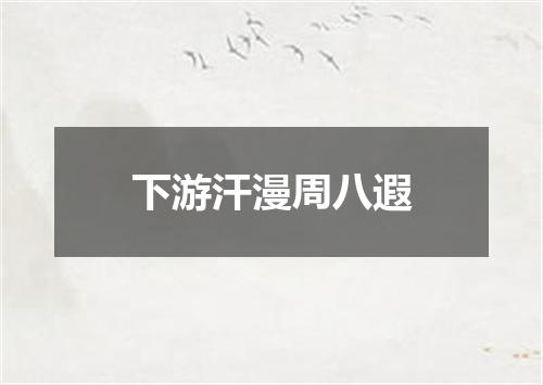 下游汗漫周八遐