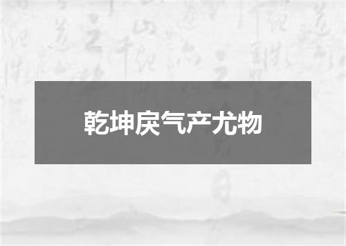 乾坤戾气产尤物
