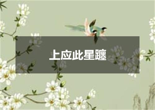 上应此星躔