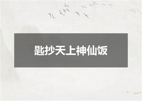 匙抄天上神仙饭