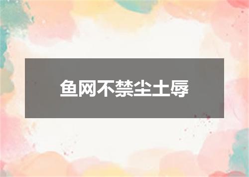 鱼网不禁尘土辱