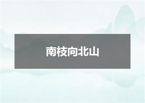 南枝向北山