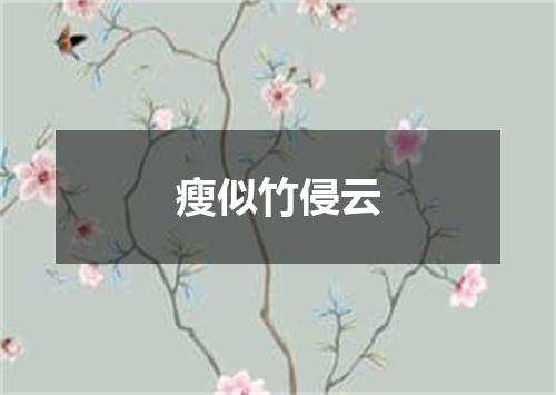 瘦似竹侵云