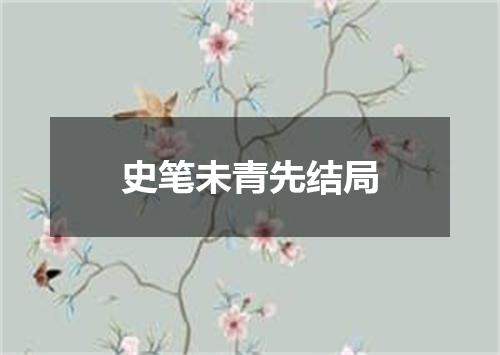 史笔未青先结局