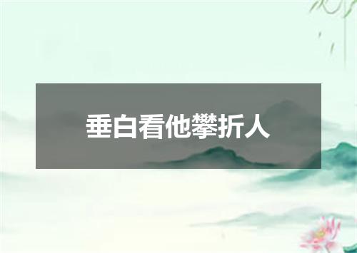 垂白看他攀折人