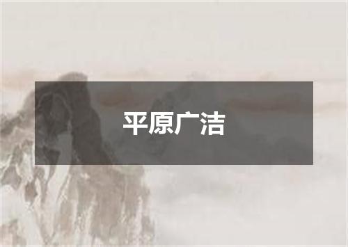 平原广洁
