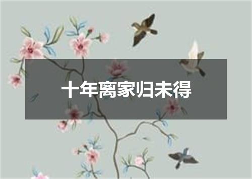 十年离家归未得