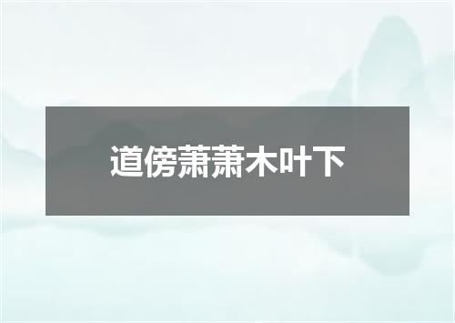 道傍萧萧木叶下