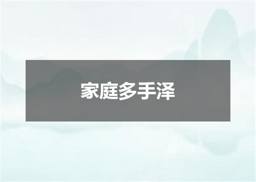 家庭多手泽