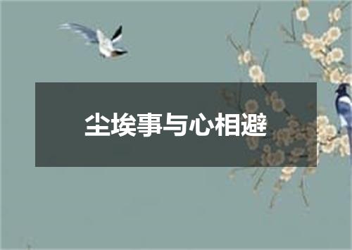 尘埃事与心相避