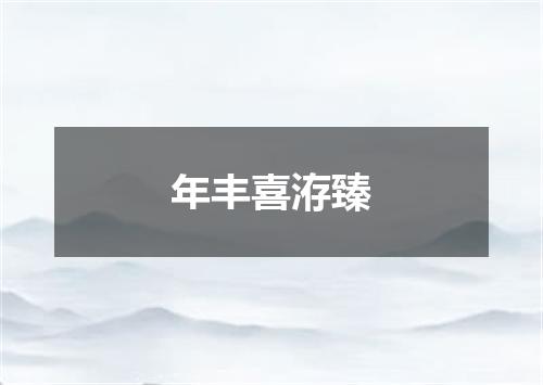 年丰喜洊臻