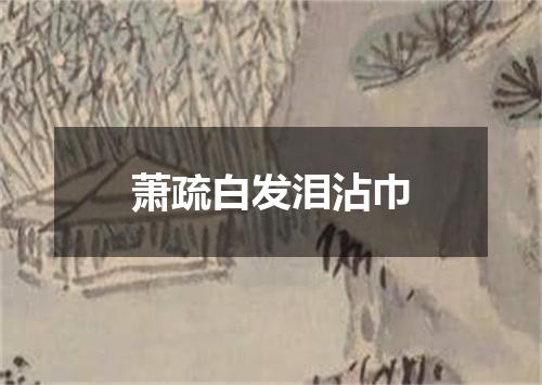 萧疏白发泪沾巾