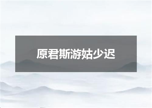 原君斯游姑少迟