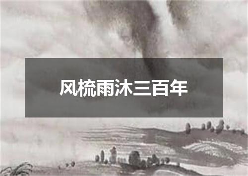 风梳雨沐三百年