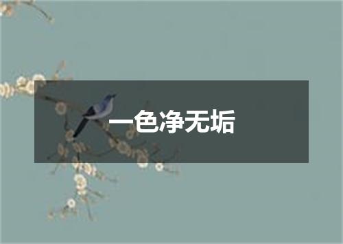一色净无垢