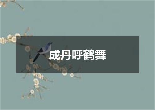 成丹呼鹤舞