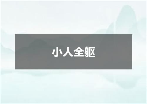 小人全躯