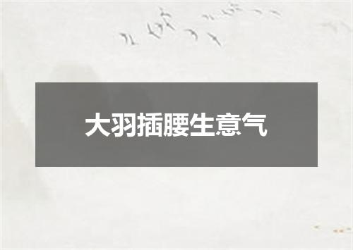 大羽插腰生意气