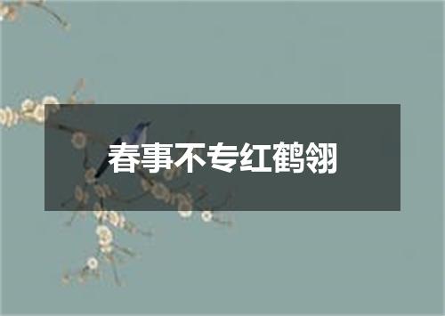 春事不专红鹤翎