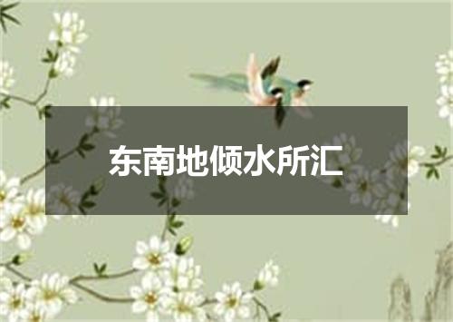 东南地倾水所汇