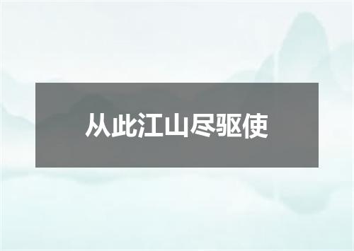 从此江山尽驱使