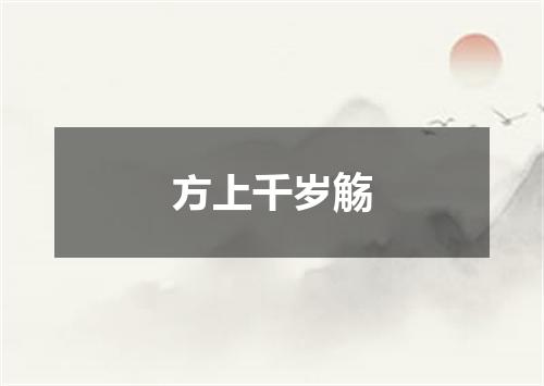 方上千岁觞
