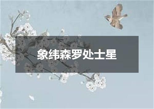 象纬森罗处士星