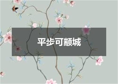 平步可颛城