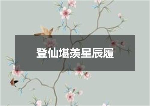 登仙堪羡星辰履