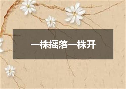 一株摇落一株开