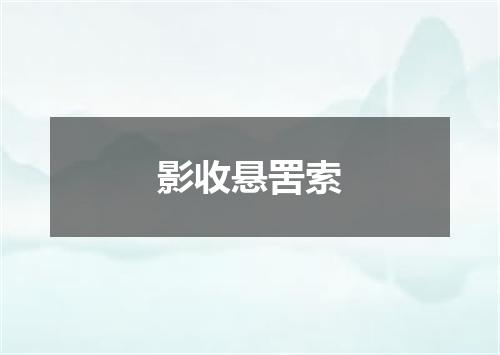影收悬罟索