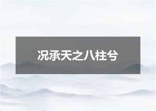 况承天之八柱兮