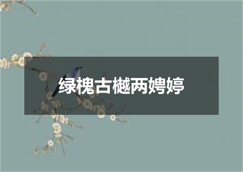 绿槐古樾两娉婷