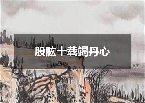 股肱十载竭丹心
