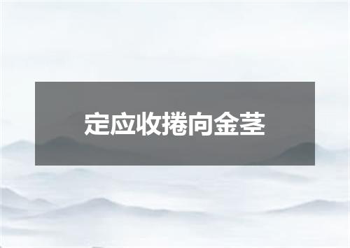 定应收捲向金茎