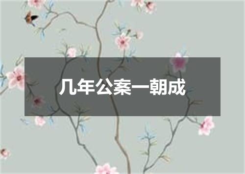 几年公案一朝成