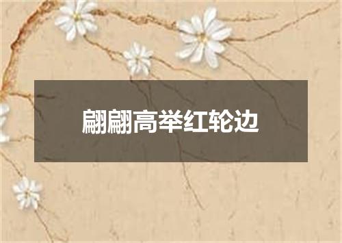翩翩高举红轮边