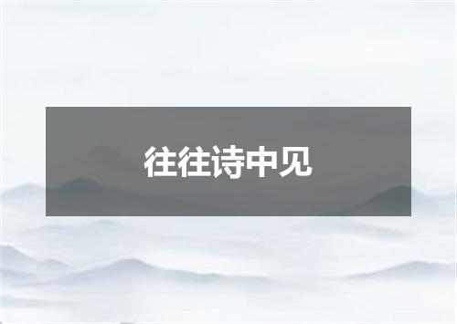 往往诗中见