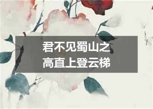 君不见蜀山之高直上登云梯