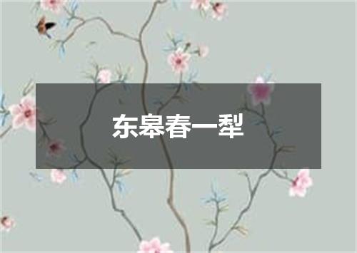 东皋春一犁